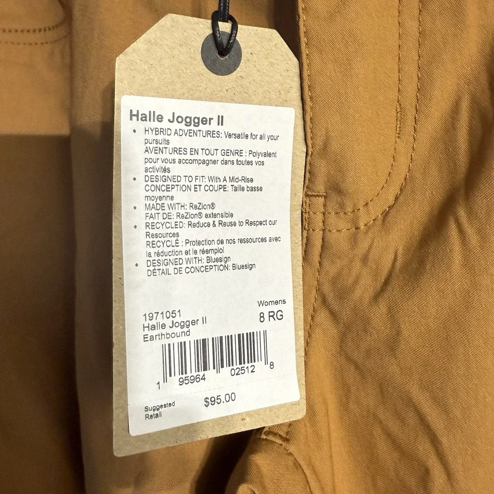 prAna WMS Size 8 Halle Joggers II Earthbound Sustainability MVMT Gorpcore - Picture 3 of 15